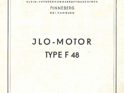 JLO-motor Type F 48. Gebruiksaanwijzing