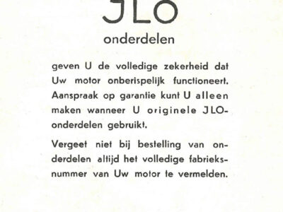 JLO-motor Type F 48. Gebruiksaanwijzing
