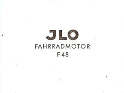 JLO Fahrradmotor F 48. Montage-Hinweise