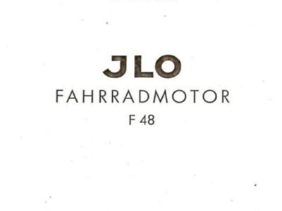 JLO Fahrradmotor F 48. Ersatzteilliste