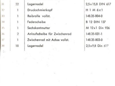 JLO Fahrradmotor F 48. Ersatzteilliste