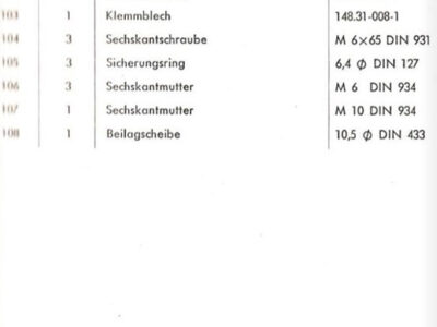 JLO Fahrradmotor F 48. Ersatzteilliste