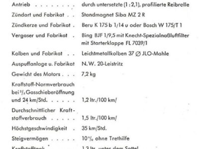 JLO Fahrradmotor F 48. Ersatzteilliste