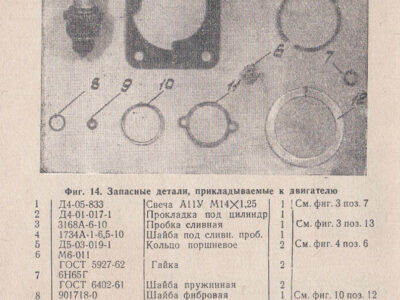 Двигатель Д6 для мотовелосипедов. Техническое описание
